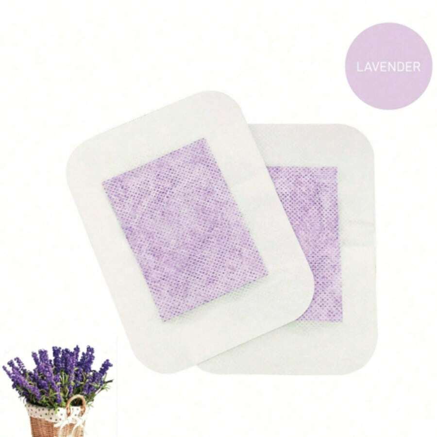 100pcs Traditional Chinese Medicine Lavender Foot Patches, TCM Formula Foot Patches, Soothe Feet, Improve Circulation, Daily Relaxation, Foot Warming Patches