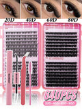 640-piece DIY lash cluster kit product overview